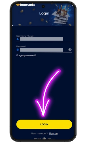 Winomania APK login registration